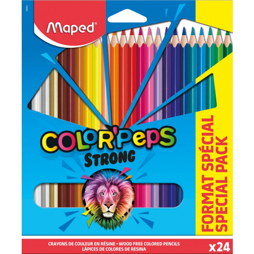 Maped crayon de couleur Color'Peps 20 crayons de couleur + 4 fluo