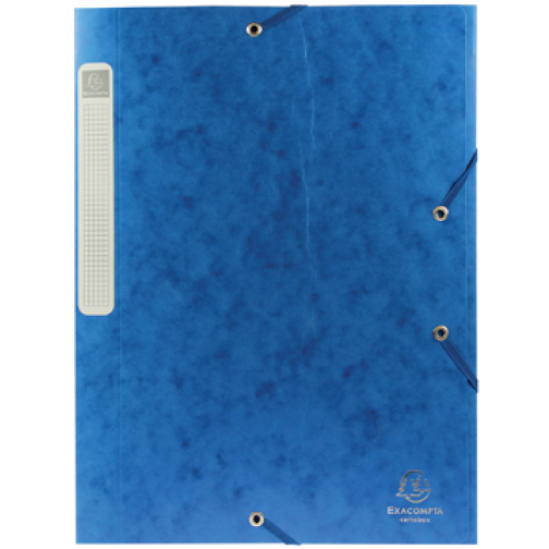 Exacompta Boîte de classement Cartobox dos de 2,5 cm, bleu, épaisseur 5/10e