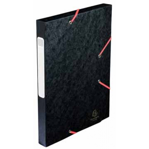 Exacompta Boîte de classement Cartobox dos de 2,5 cm, noir, épaisseur 5/10e