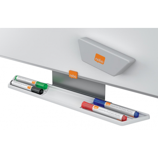 Nobo marquer pour tableau en verre, couleurs assorties, paquet de 4