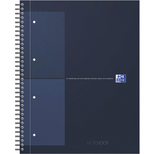 Oxford INTERNATIONAL notebook Action 30 ans, 160 pages, ft A4+, quadrillé 5 mm, bleu