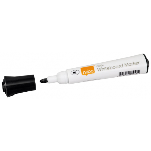 Nobo Glide marqueur pour tableau blanc, pointe ronde, paquet de 10 pièces, noir