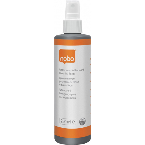 Nobo nettoyant pour tableaux blancs, à base d'eau, spray de 250 ml