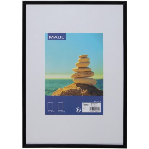 MAULart cadre-photo, cadre en plastique, ft 21 x 30 cm, noir