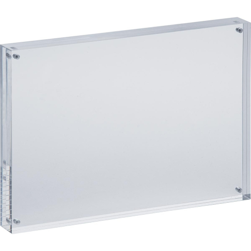 MAUL Cadre-photo acrylique style, connectés magnétiquement aux coins, 21,1x14,9x3cm, transparent