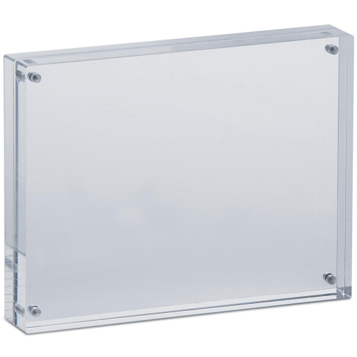 MAUL Cadre-photo acrylique style, connectés magnétiquement aux coins, 17,8x12,7x3cm, transparent