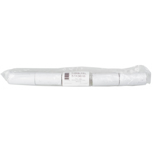 Bobine thermique sans BPA, ft 57 mm, diamètre +-30 mm, mandrin 8 mm, longueur 10 m