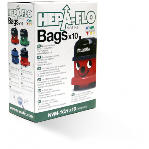 Numatic HEPA sac à poussière 1C/2 80-250, paquet de 10 pièces
