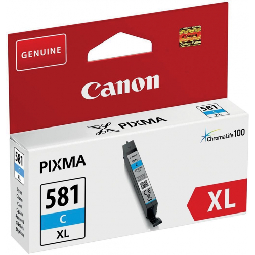 Canon cartouche d'encre CLI-581C XL, 170 photos, OEM 2049C001, cyan