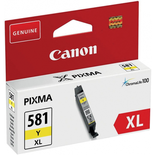 Canon cartouche d'encre CLI-581Y XL, 199 photos, OEM 2051C001, jaune