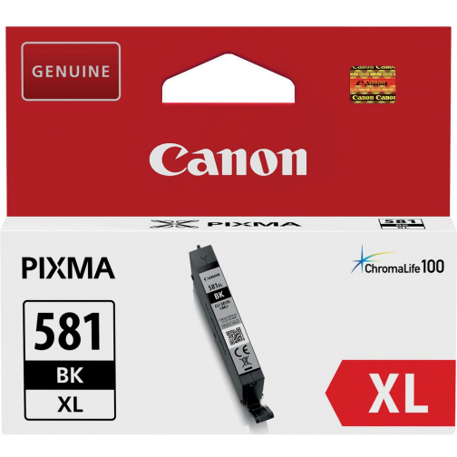 Canon cartouche d'encre CLI-581BK XL, 520 photos, OEM 2052C001, noir