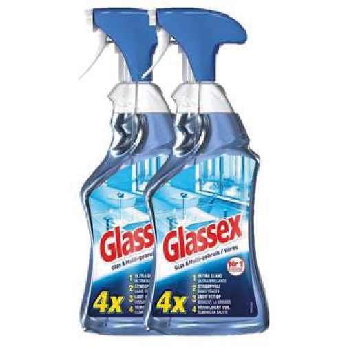 Glassex nettoyant pour vitres et multi 750 ml, multipack de 2 pièces