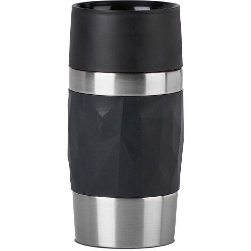 Emsa Travel Mug Compact tasse thermos, 0,3 l, noir