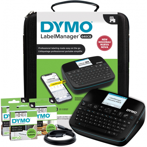 Dymo système de lettrage LabelManager Executive 640 CB, azerty, kitcase
