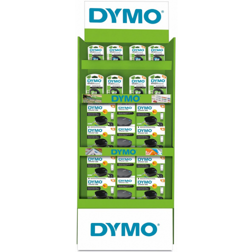 Display Dymo: 20 x LetraTag 200B promopack + 40 x tape (20 x papier et 20 x plastique)