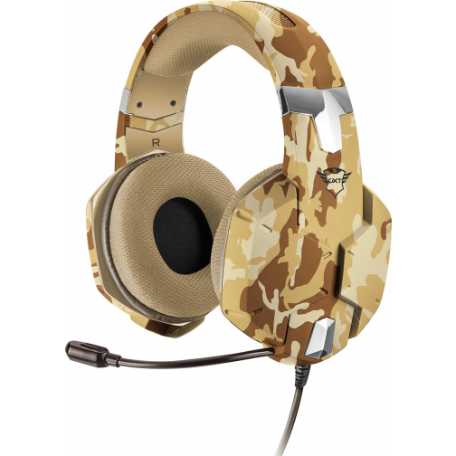 Trust GXT 322D Carus casque de jeu, desert camo