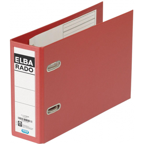 Elba Rado Plast classeur pour ft A5 oblong, rouge foncé, dos de 7,5 cm