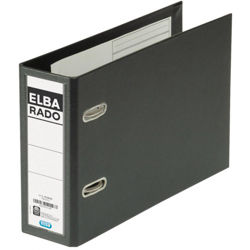 Elba Rado Plast classeur pour ft A5 oblong, noir, dos de 7,5 cm