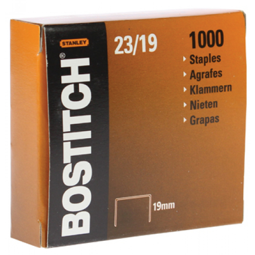 Bostitch agrafes 23-19-1M, 19 mm, pour 00540