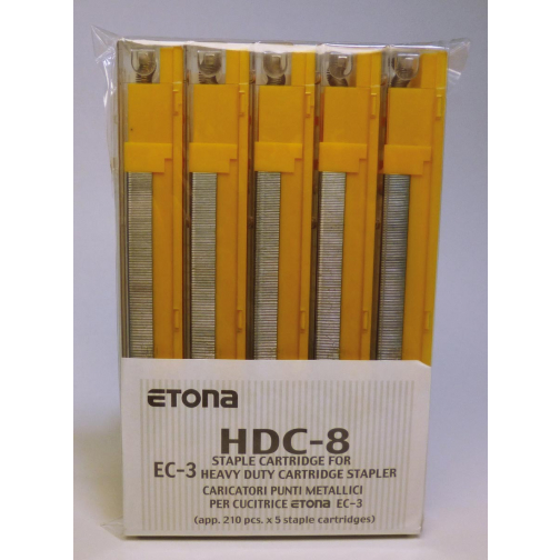 Etona cassette pour agrafeuse EC-3, capacité 26 - 40 feuilles, paquet de 5 pièces