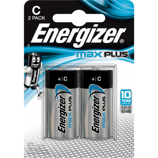 Energizer piles Max Plus C, blister de 2 pièces