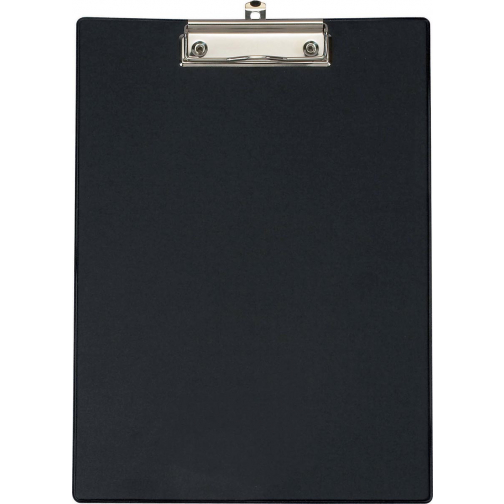 MAUL Porte-bloc PVC A4 portrait, plastifié, avec pochette transparante, noir