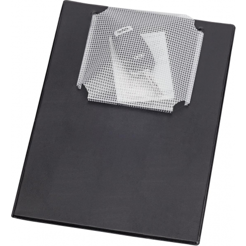 MAUL dossier de bord porte-bloc, ft A4 vertical, compartiment de rangement, noir, paquet de 10 pièces