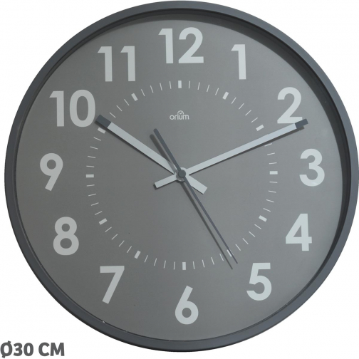 Orium by CEP horloge murale, quartz, diamètre 30 cm, gris