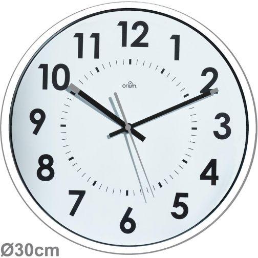 Orium by CEP horloge murale, quartz, diamètre 30 cm, blanc