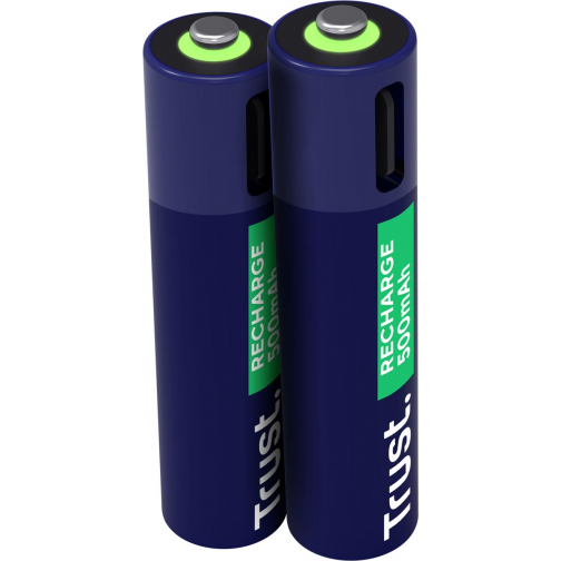 Trust piles rechargeables USB-C AAA, blister 2 pièces