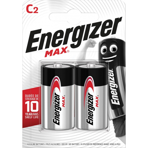 Energizer piles Max C, blister de 2 pièces