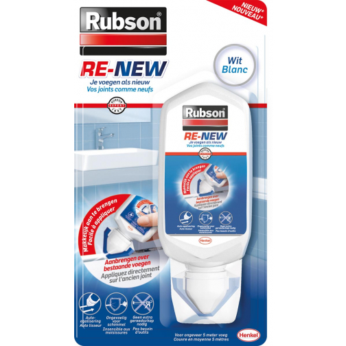 Rubson Renew kit de jointoyage, 80 ml, blanc