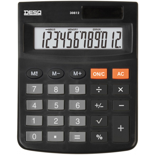 Desq calculatrice de bureau Heavy Duty Compact 30812 , noir