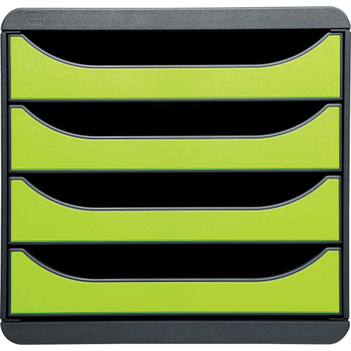 Exacompta bloc à tiroirs Big-Box gris souris/vert anis