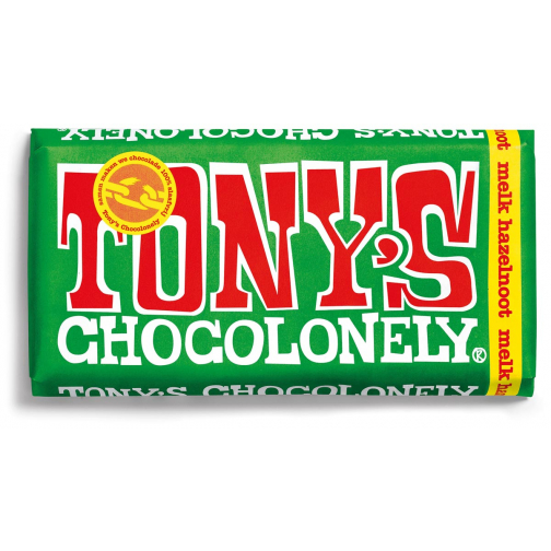 Tony's Chocolonely barre de chocolat, 180g, noisette