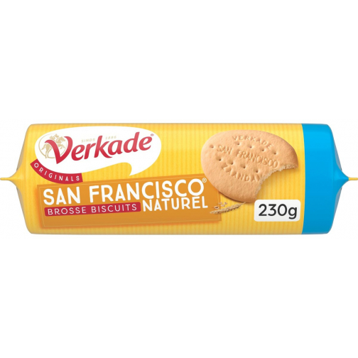 Verkade San Francisco biscuits natural, paquet de 230 gram
