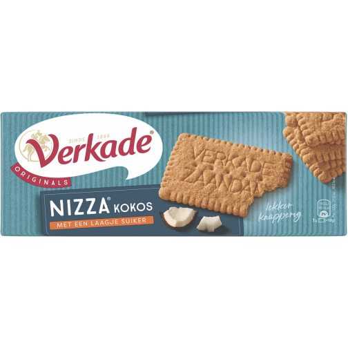 Verkade Nizza biscuits noix de coco, paquet de 240 gram
