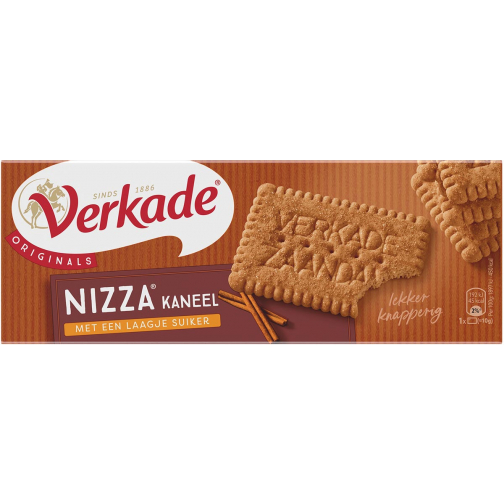 Verkade Nizza biscuits cannelle, paquet de 240 gram