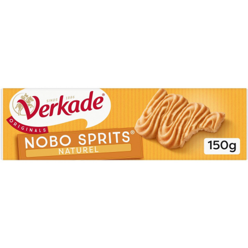 Verkade Nobo Sprits biscuits natural, paquet de 150 gram