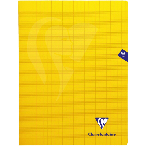 Clairefontaine cahier Mimesys pour ft A4+, 96 pages, couverture en PP, séyès, jaune