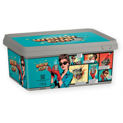 WAUW CUP gobelet réutilisable, en PP, 180 ml, boîte de 150 pièces