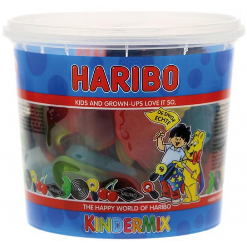 Haribo confiserie, seau de 650 g, mix enfants