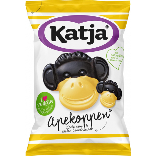 Katja Apekoppen bonbons, réglisse et arôme de banane, sachet de 255 g