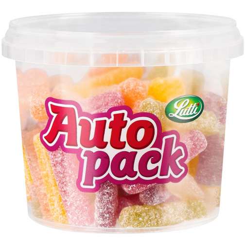 Lutti autopack bonbons stick citrique, boîte de 175 g