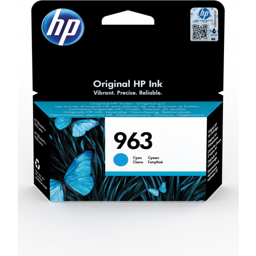 HP cartouche d'encre 963, 700 pages, OEM 3JA23AE, cyan