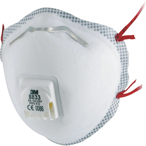 3M masque anti-poussière Aura, en forme de coque, avec valve, FFP3, blister de 2 pièces