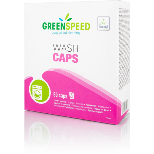 Greenspeed Wash Caps lessive, paquet de 80 capsules