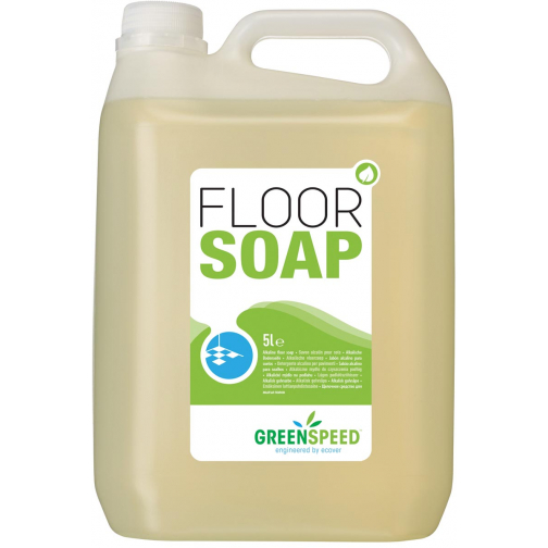 Greenspeed nettoyant sol avec huile de lin, pour les sols poreux, parfum d'agrumes, flacon du 5 l