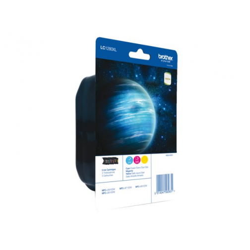 Inktcartridge Brother LC-1280XLRBWBP 3 kleuren HC