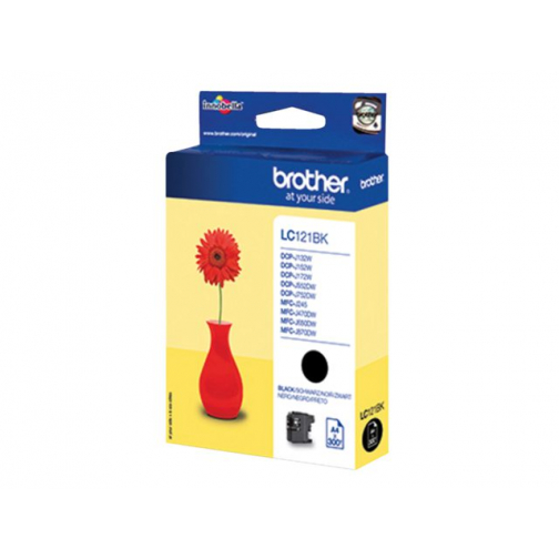 Inktcartridge Brother LC-121BK zwart